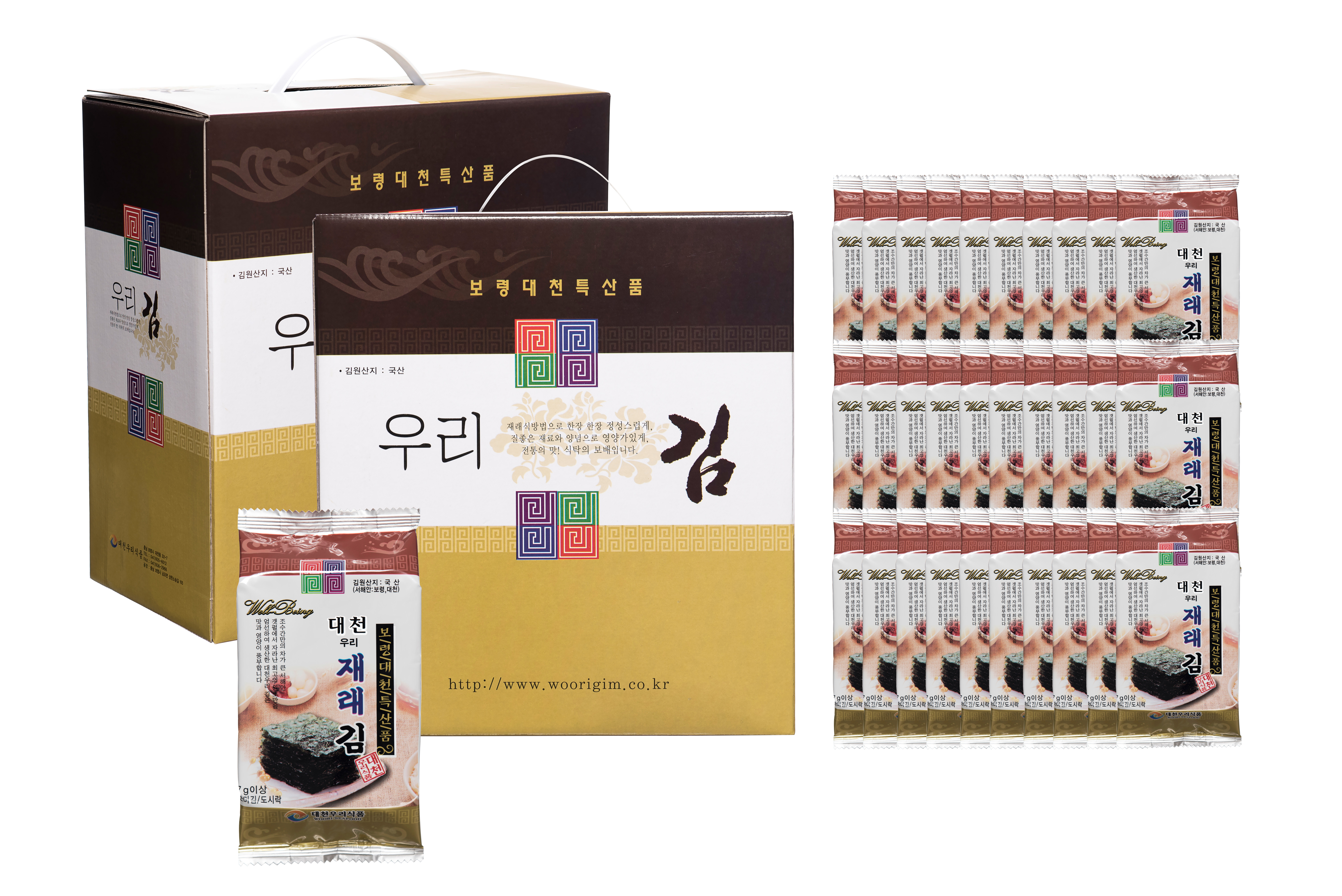 대천우리재래도시락김 30봉1박스